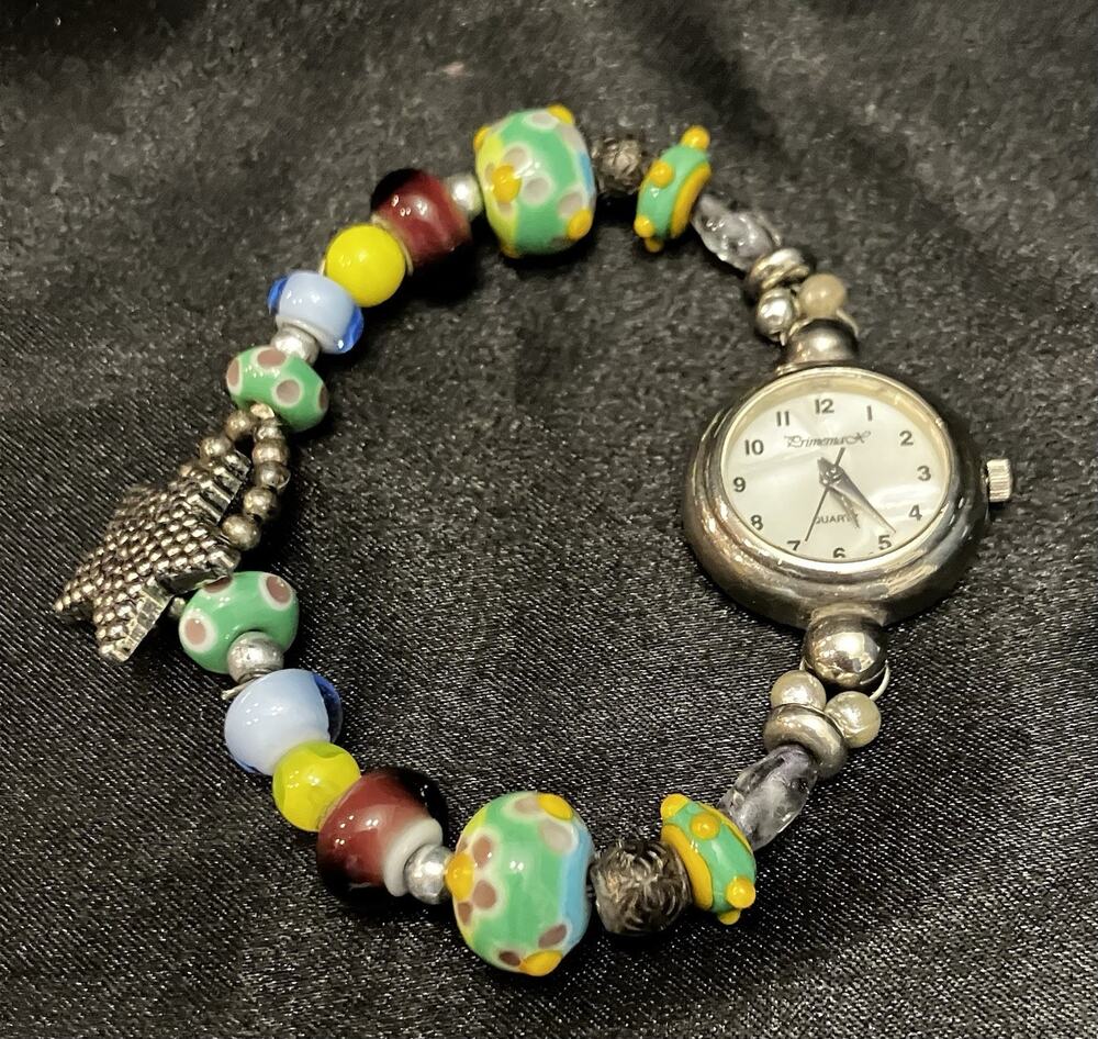 Lampwork Glass Multicolor Polished Beads Star Women’s Watch Mother Of Pearl